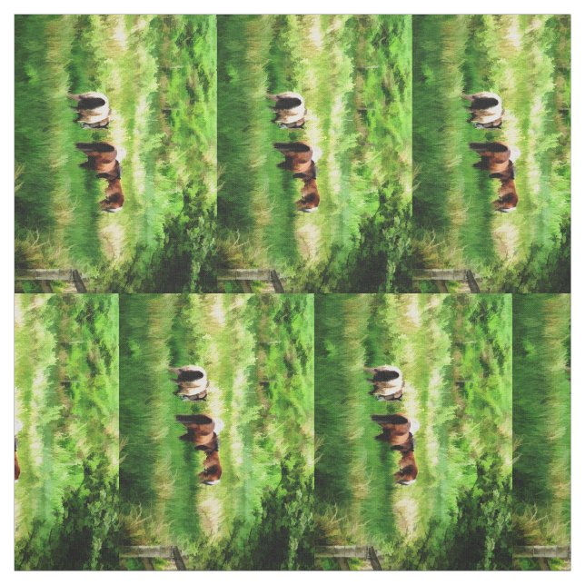 HORSES FABRIC (Swatch)