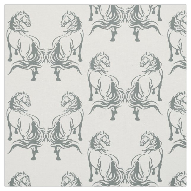 horses fabric (Swatch)