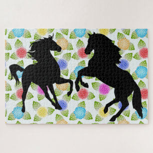 Horses Family Jigsaw Puzzle Couple
