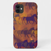 horses farm pattern