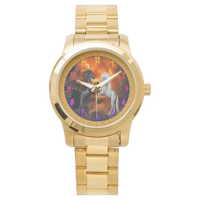 Horses fighting in a bad lightning storm watch (Front)