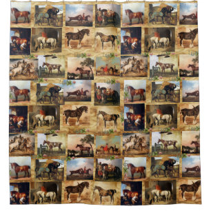 HORSES FINE ART PAINTINGS PARCHMENT,HORSE SHOES