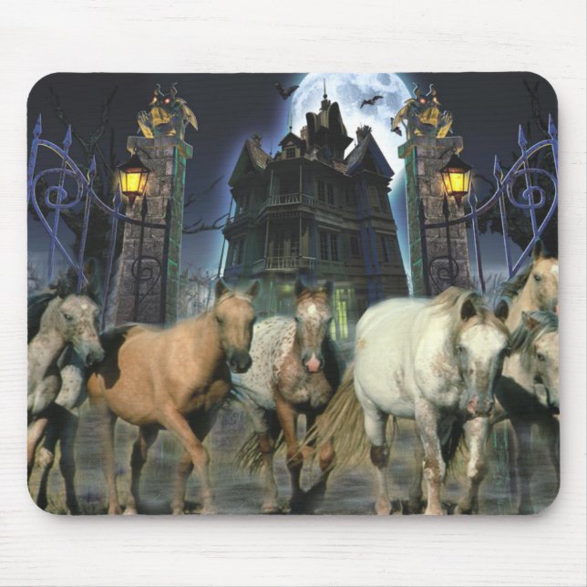 Horses Halloween Mousepad (Front)