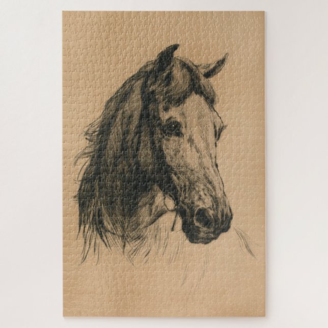 Horse's Head (by Heywood Hardy) Jigsaw Puzzle (Vertical)