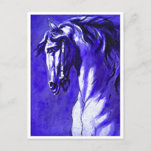 Horses Head (Purple) Postcard