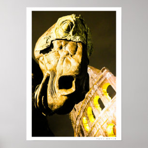 Horse's head, Rome Poster