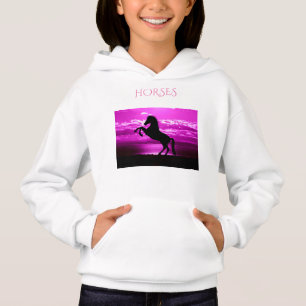 HORSES hoodie, comfort blend hanes sweatshirt.