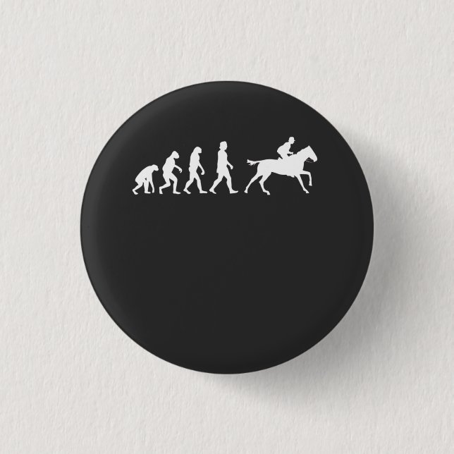 Horses Horse Riding Gift 1 Inch Round Button (Front)