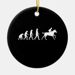 Horses Horse Riding Gift Ceramic Ornament