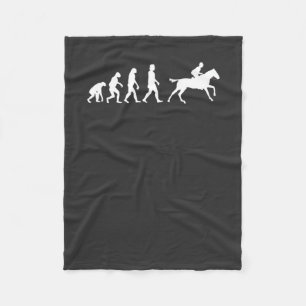 Horses Horse Riding Gift Fleece Blanket