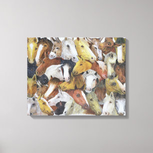 Horses Horses Canvas Print