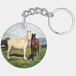 Horses/Horses/Horses Keychain