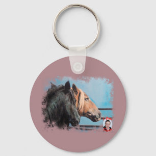Horses/Horses/Horses Keychain