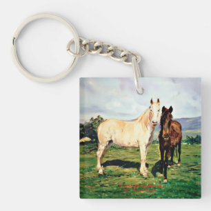 Horses/Horses/Horses Keychain