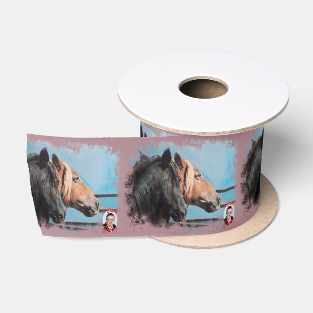 Horses/Horses/Horses Satin Ribbon (Spool)
