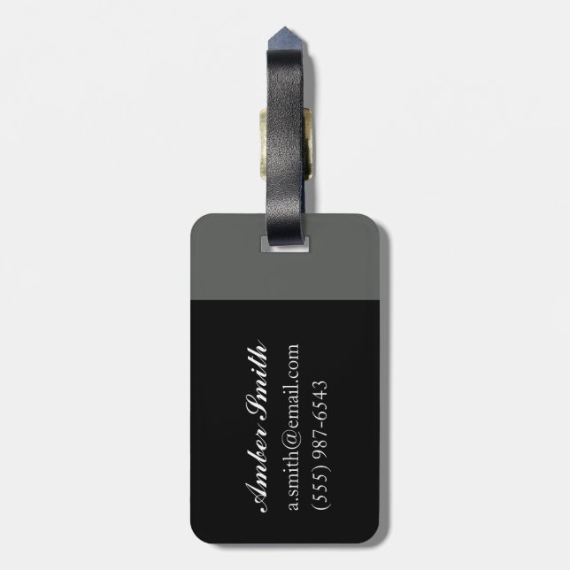 Horses Horses Luggage Tag (Back Vertical)