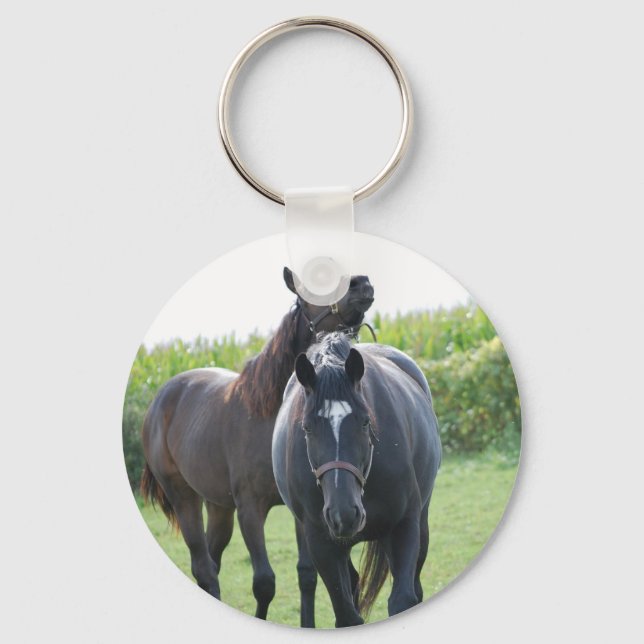 Horses in Love Keychain (Front)