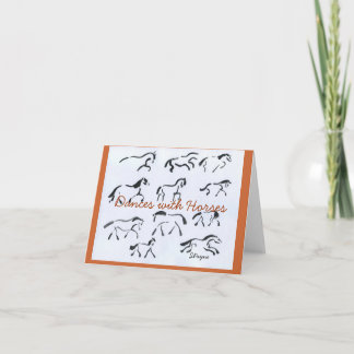 Horses in Motion Note Card