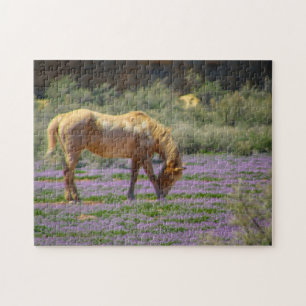 horses in spring jigsaw puzzle