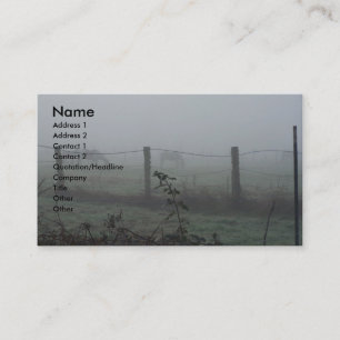 Horses In The Fog Business Card