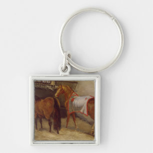 Horses in the Stables Keychain