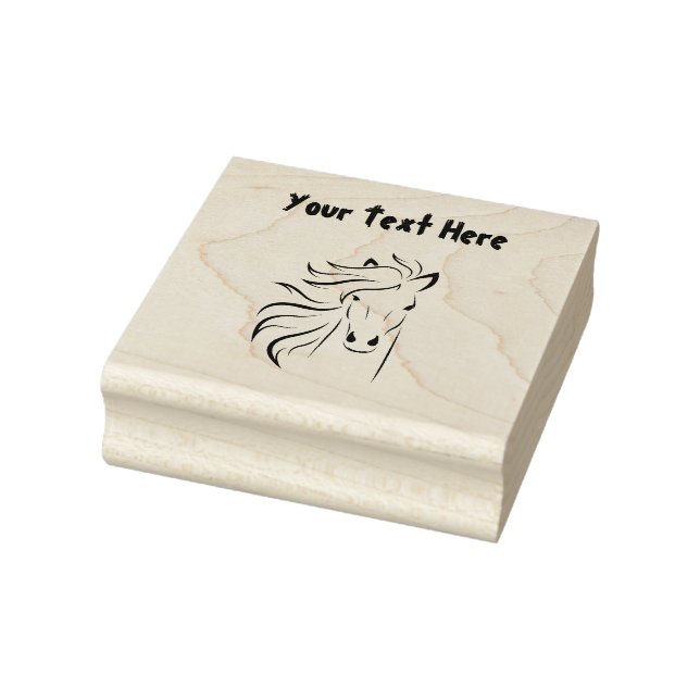 Horse's Mane Rubber Stamp (Stamp)