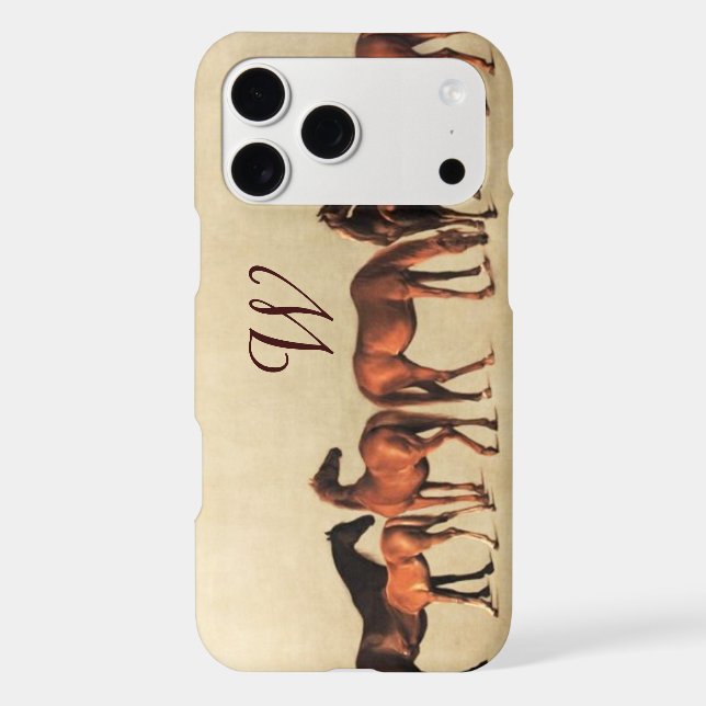 HORSES /MARES AND FOALS Monogram (Back)