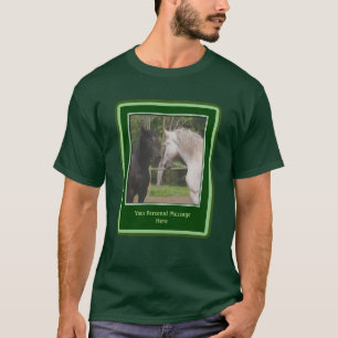 Horses Meeting Add Your Own Words Personalized T-Shirt