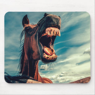 Horse's Mouth Teeth Neigh Wild Horse Animal Mouse Pad