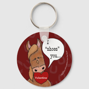 Horses Mouth Valentine personalize Keychain