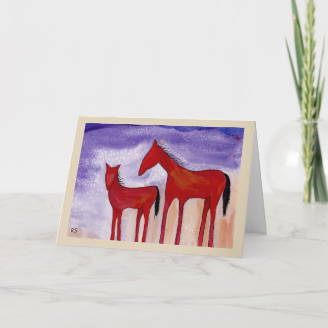 Horses Notecard (Front)