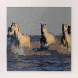Horses of the Sea - Wild Horses Jigsaw Puzzle