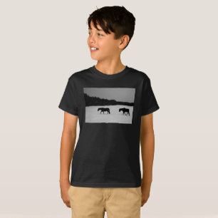 Horses On Snow bccnm T-Shirt
