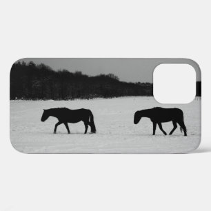 Horses On Snow iphcnm iPhone 12 Case