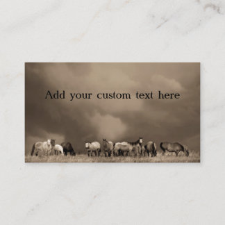 Horses on the Prairie Business Cards