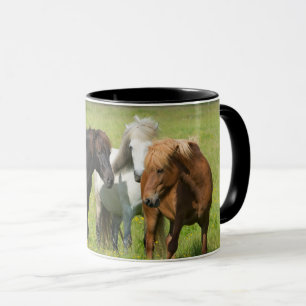 Horses on the Ranch, South Iceland Mug