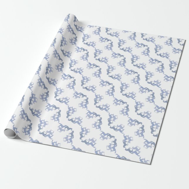 Horses online wrapping paper (Unrolled)
