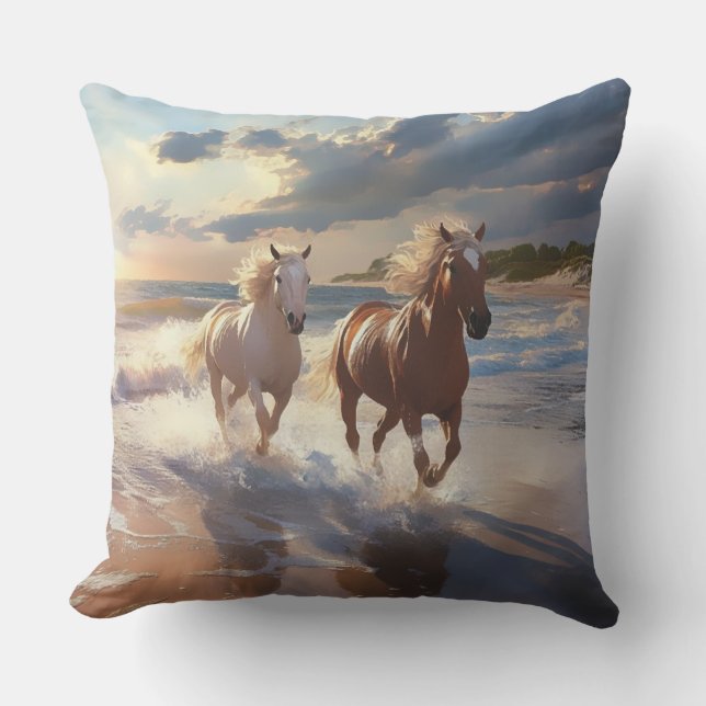 Horses    outdoor pillow (Front)