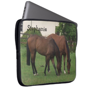 Horses Personalised Laptop Sleeve