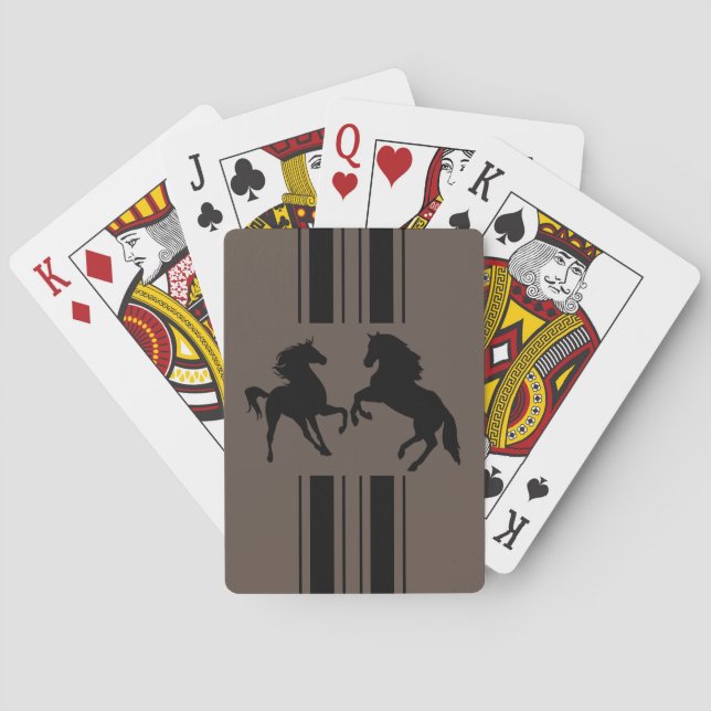 Horses Playing Cards Cusrom Colour (Back)