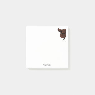Horses - Preppy Equestrian Tack Saddle Colour Post-it Notes