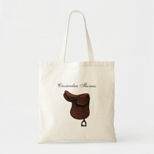 Horses - Preppy Equestrian Tack Saddle Colour Tote Bag