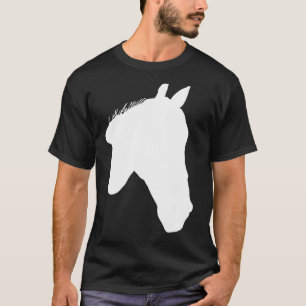 Horses Print Horse Motif Riding Silhouette Childre T-Shirt