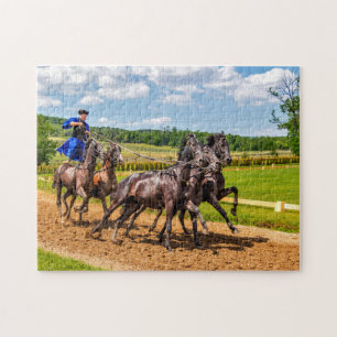 horses race jigsaw puzzle