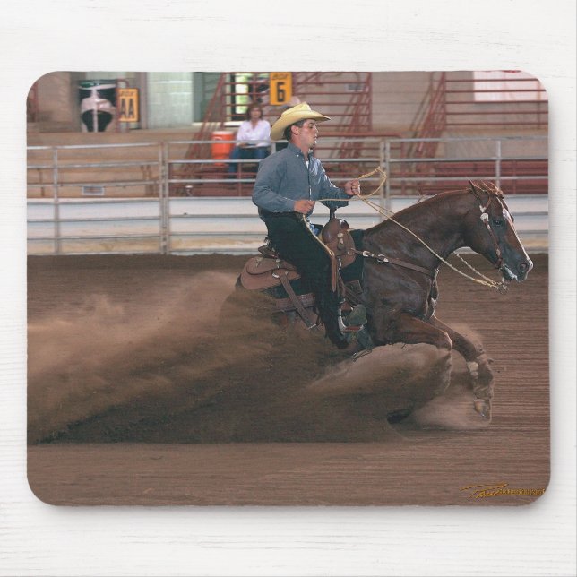 Horses - RCH - Reining horse slide Mouse Pad (Front)