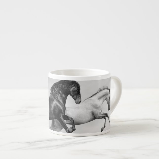 Horses Run Espresso Cup (Front Right)