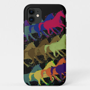 horses running iPhone 11 case
