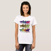 Horses Running, Farm Animals T-Shirt (Front Full)