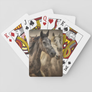 Horses Running Free Playing Cards