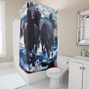 Horses Running In The Water